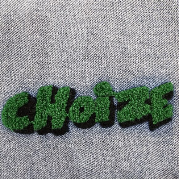 Choize MENS SIZE 38 Baggy Wide Leg Jeans Blue Wash Y2K Skater Street EMBROIDERED - Picture 9 of 11